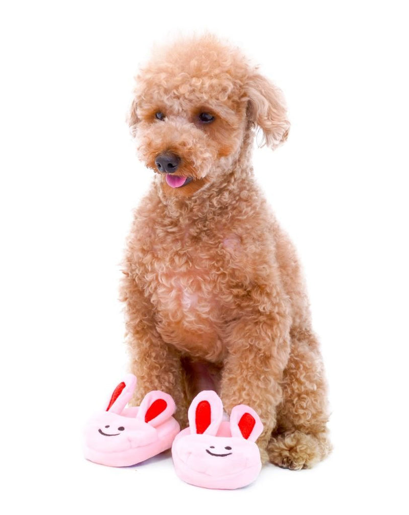 Beeping Bunny Slippers Toy for dogs - shop now!